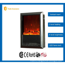 vertical classic insert electric fireplace large room heater